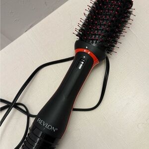 Revlon Black and Red Round Hot Air Styling Brush